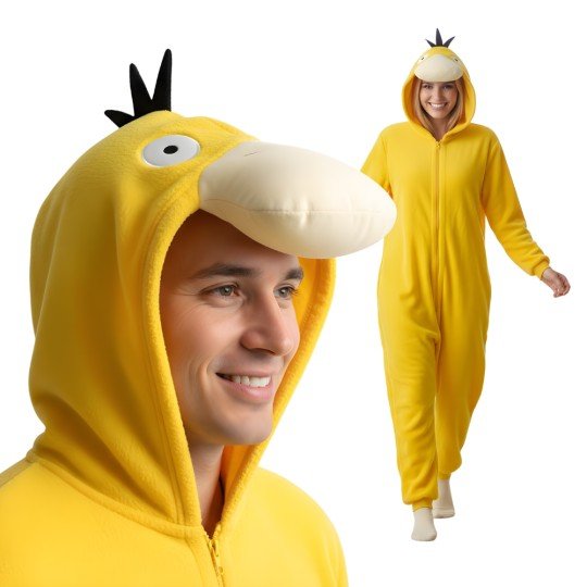 Onesie Kigurumi Pajama Costume Pokémon Psyduck