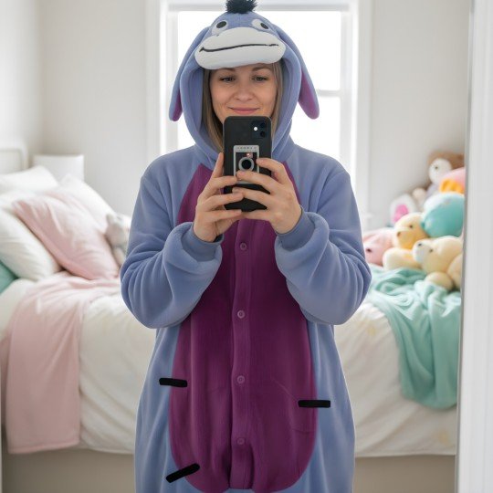 Piżama Onesie Kigurumi Kostium Przebranie Kłapołuchy Osiołek, zdjęcie 7