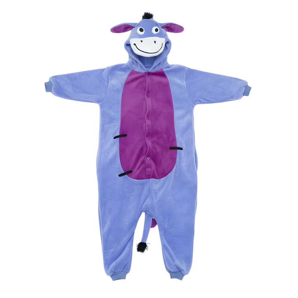 Piżama Onesie Kigurumi Kostium Przebranie Osiołek Kłapouchy, zdjęcie 4