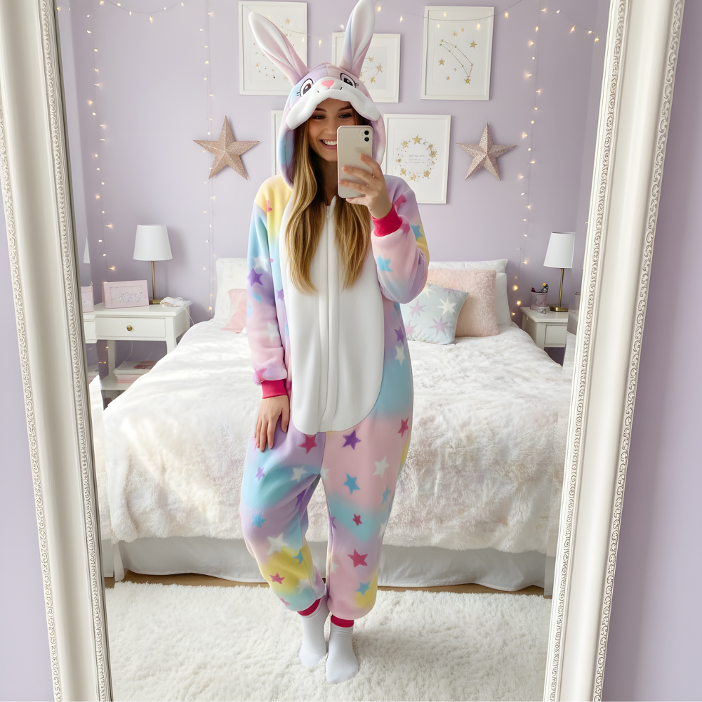 Piżama Onesie Kigurumi Kostium Przebranie Królik, zdjęcie 6