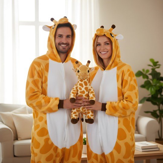 Piżama Onesie Kigurumi Kostium Przebranie Żyrafa, zdjęcie 2