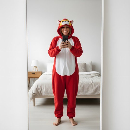 Piżama Onesie Kigurumi Kostium Przebranie Akita, zdjęcie 5