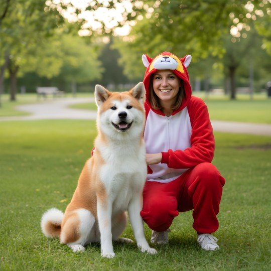 Onesie Kigurumi Pajama Costume Akita, photo 9