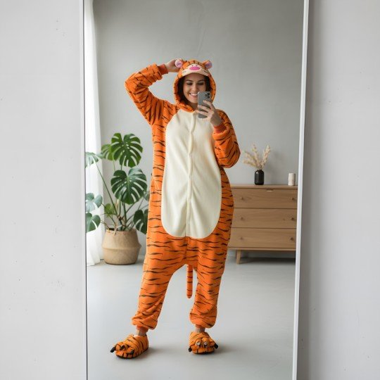 Piżama Onesie Kigurumi Kostium Przebranie Tygrys, zdjęcie 7