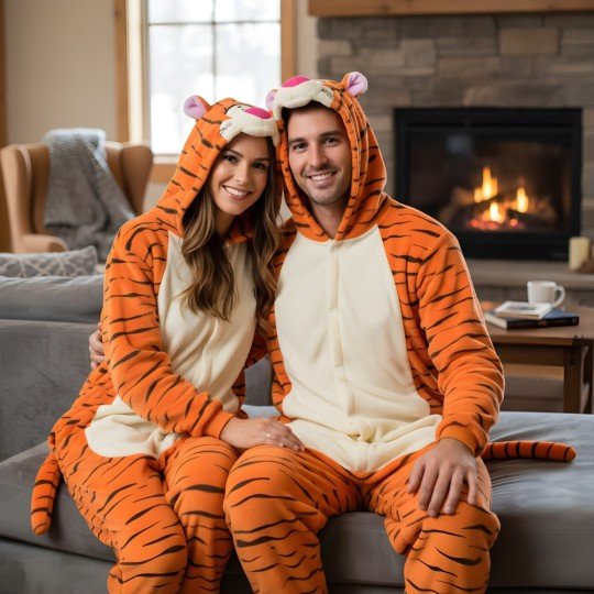 Piżama Onesie Kigurumi Kostium Przebranie Tygrys, zdjęcie 8