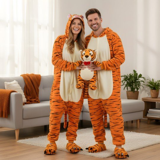 Piżama Onesie Kigurumi Kostium Przebranie Tygrysek, zdjęcie 2