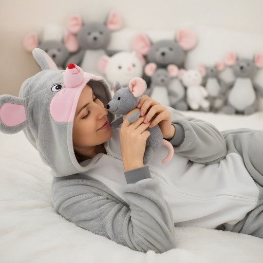 Piżama Onesie Kigurumi Kostium Przebranie Myszka Mickey, zdjęcie 3