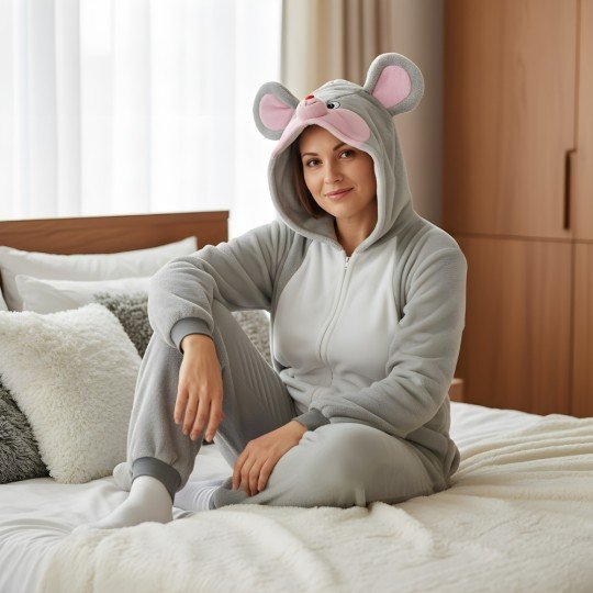 Piżama Onesie Kigurumi Kostium Przebranie Myszka Mickey, zdjęcie 7