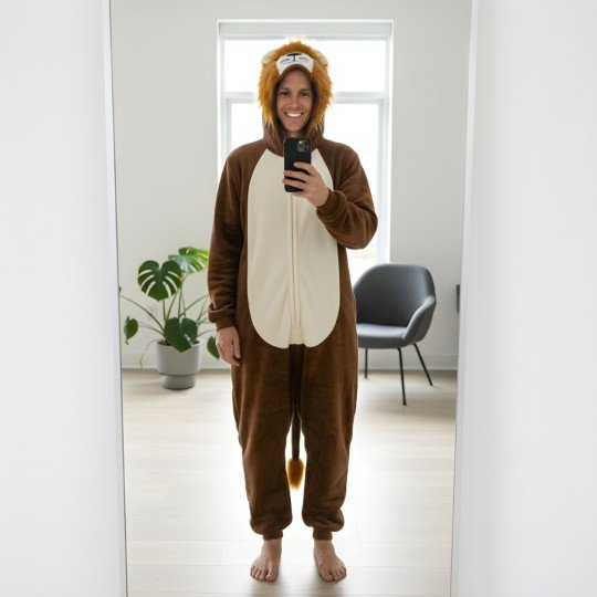 Piżama Onesie Kigurumi Kostium Przebranie Lew, zdjęcie 5