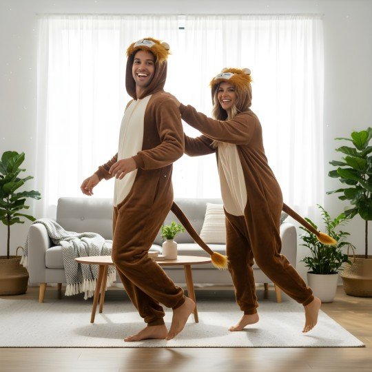 Piżama Onesie Kigurumi Kostium Przebranie Lew, zdjęcie 7