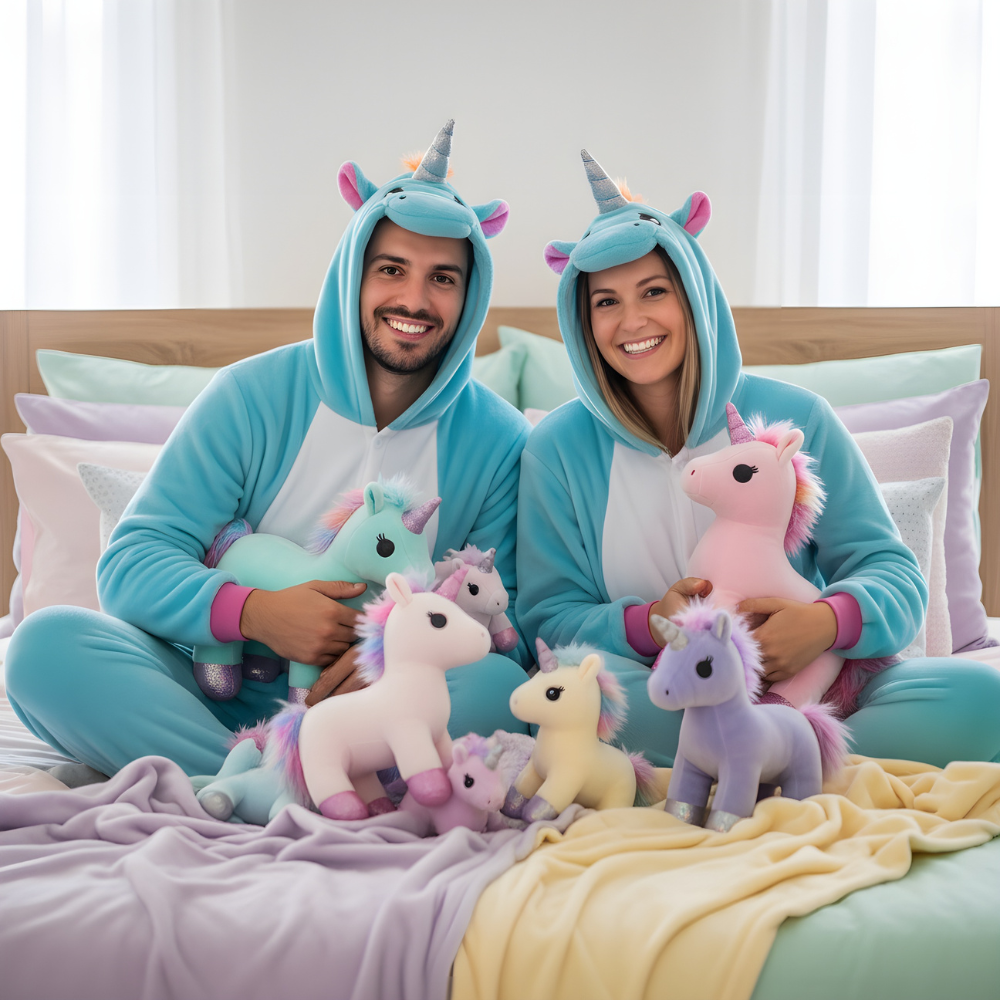 Onesie Kigurumi Pajama Costume Azure Unicorn, photo 2