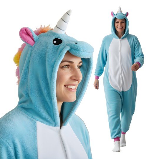 Kigurumi Onesie Pyjama Costume Azure Unicorn