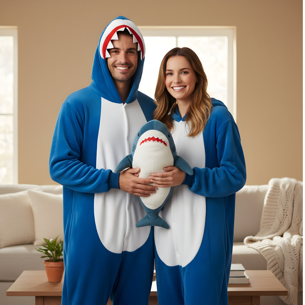 Blue Shark Kigurumi Onesie Costume, photo 2