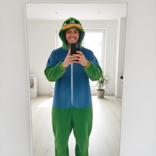 Piżama Onesie Kigurumi Kostium Przebranie Pepe Frog, zdjęcie 5