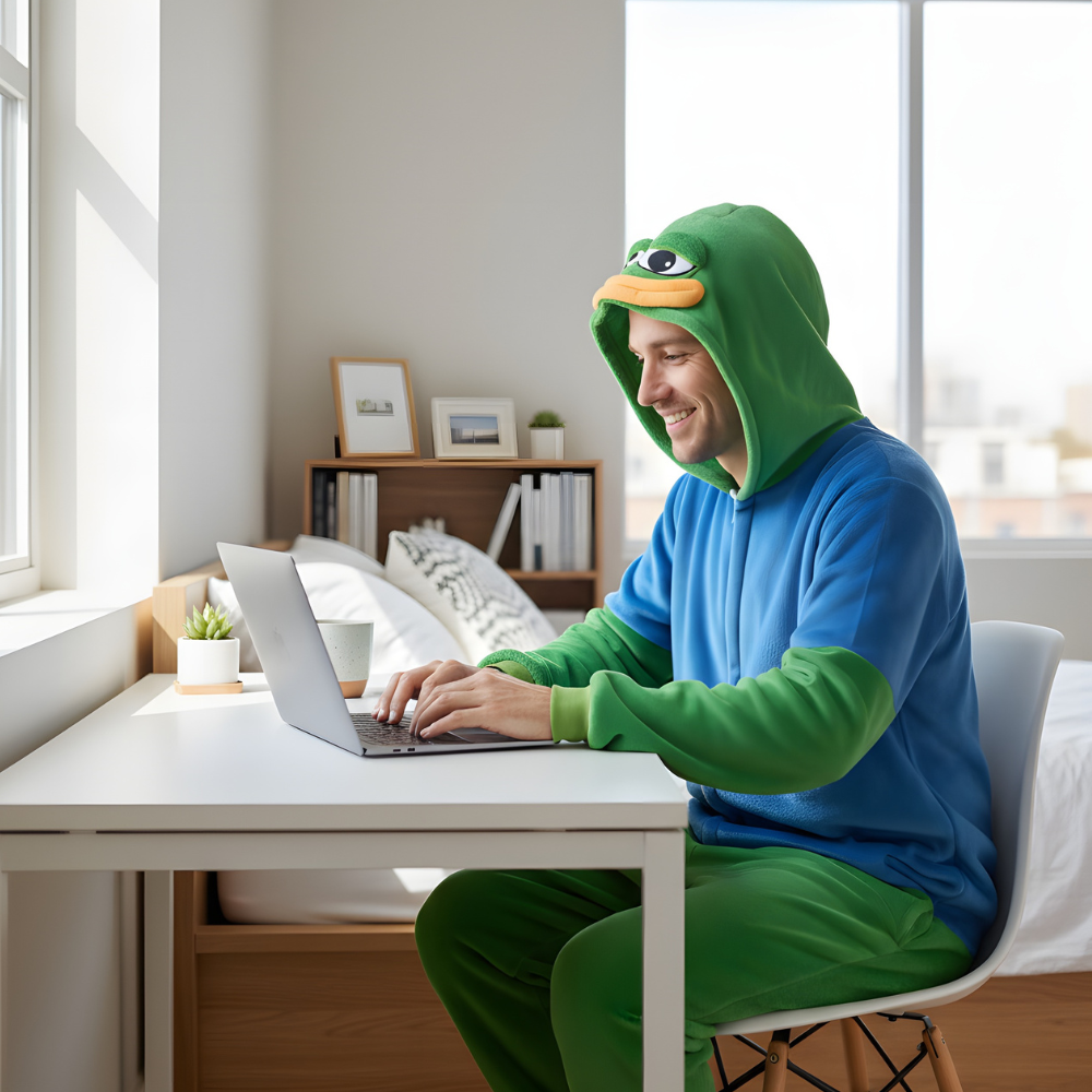 Piżama Onesie Kigurumi Kostium Przebranie Pepe Frog, zdjęcie 6