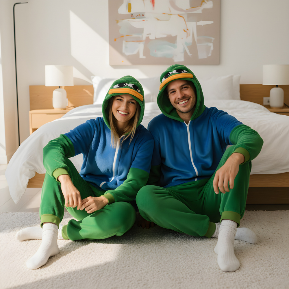 Piżama Onesie Kigurumi Kostium Przebranie Pepe Frog, zdjęcie 7