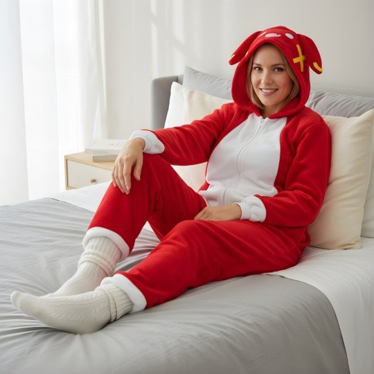 Kigurumi Onesie Pyjama Costume Genshin Impact Baron Bunny, photo 9