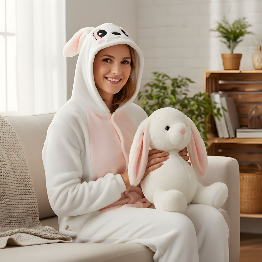 Piżama Onesie Kigurumi Kostium Przebranie Królik, zdjęcie 6