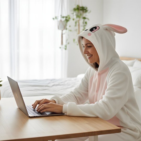 Piżama Onesie Kigurumi Kostium Przebranie Królik, zdjęcie 8