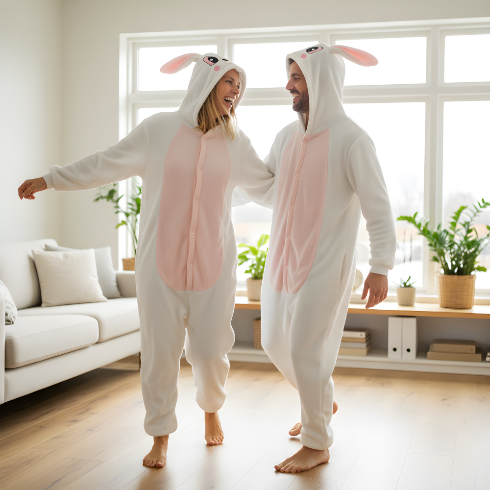 Piżama Onesie Kigurumi Kostium Przebranie Królik, zdjęcie 7