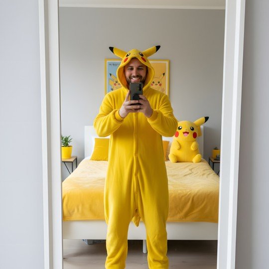 Pokémon Pikachu Kigurumi Onesie Pajama Costume, photo 8