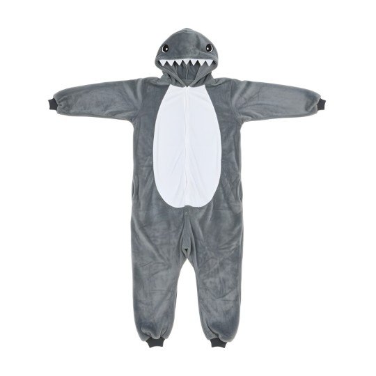 Piżama Onesie Kigurumi Kostium Przebranie Szary Rekin, zdjęcie 4