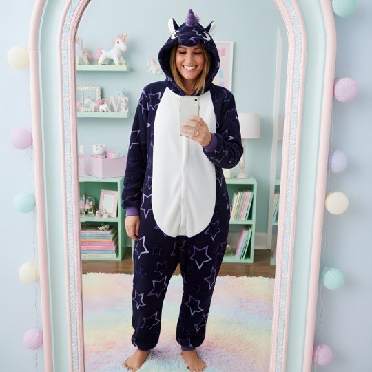 Onesie Kigurumi Pajama Costume Starry Unicorn, photo 5