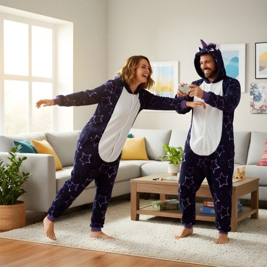 Onesie Kigurumi Pajama Costume Starry Unicorn, photo 8