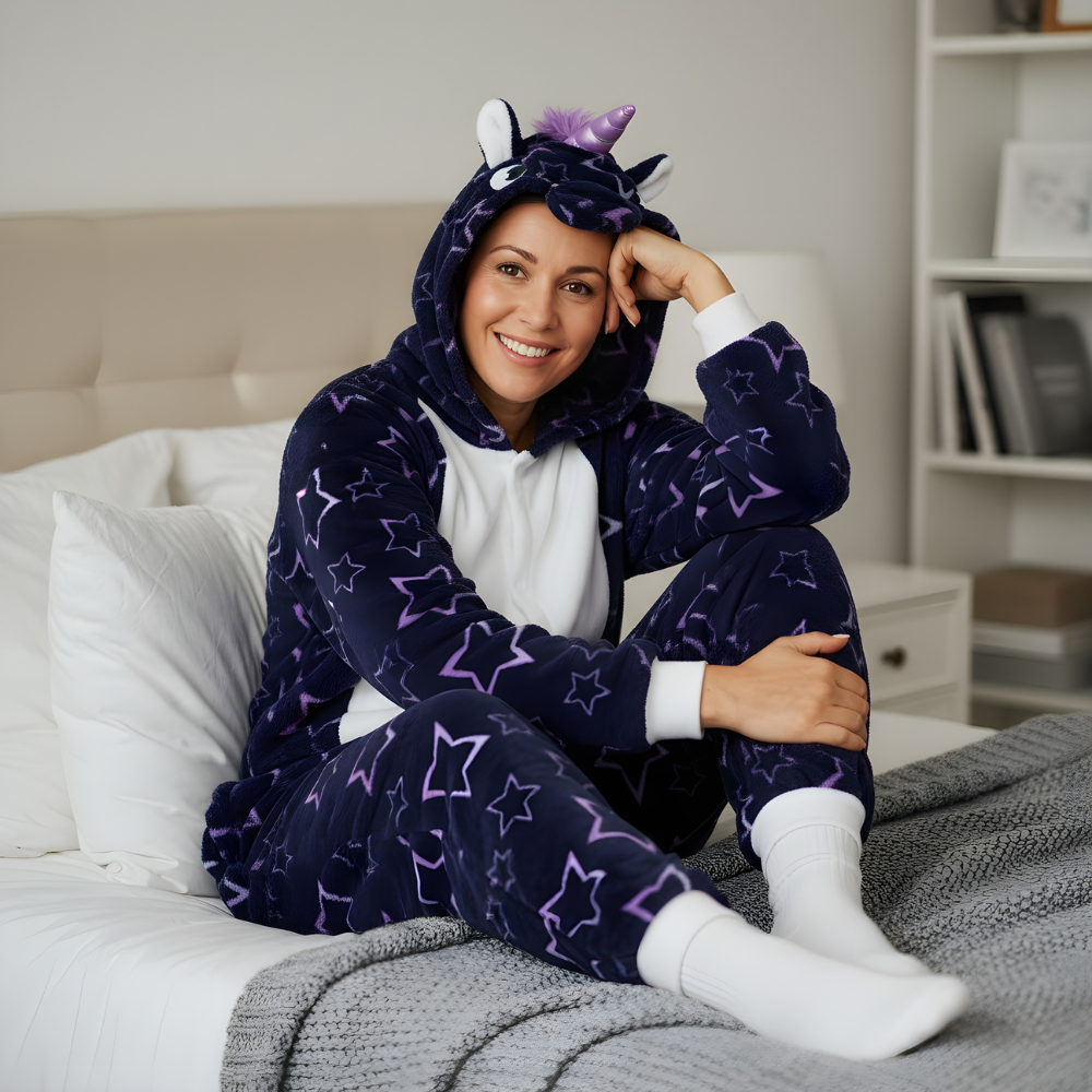 Starry Unicorn Kigurumi Onesie Costume, photo 6