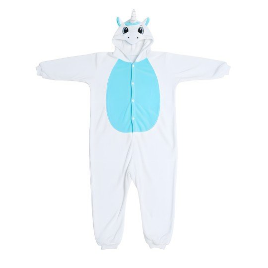 Piżama Onesie Kigurumi Kostium Przebranie Biały Jednorożec, zdjęcie 4