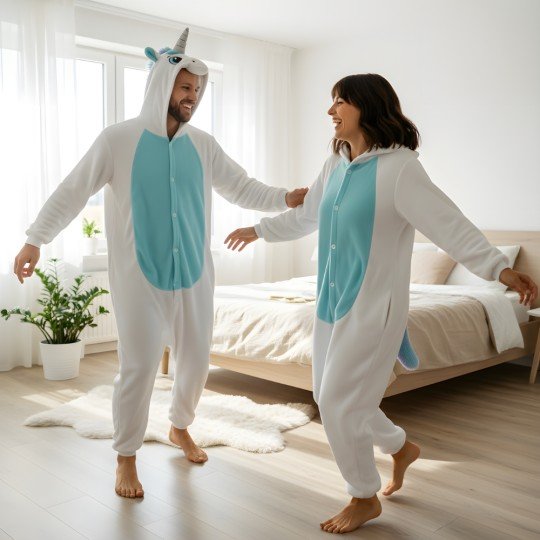 Onesie Kigurumi Pajama Costume White Unicorn, photo 6