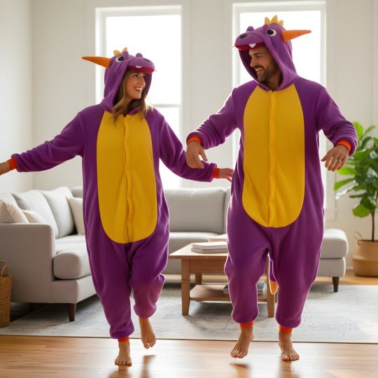 Piżama Onesie Kigurumi Kostium Przebranie Spyro, zdjęcie 8