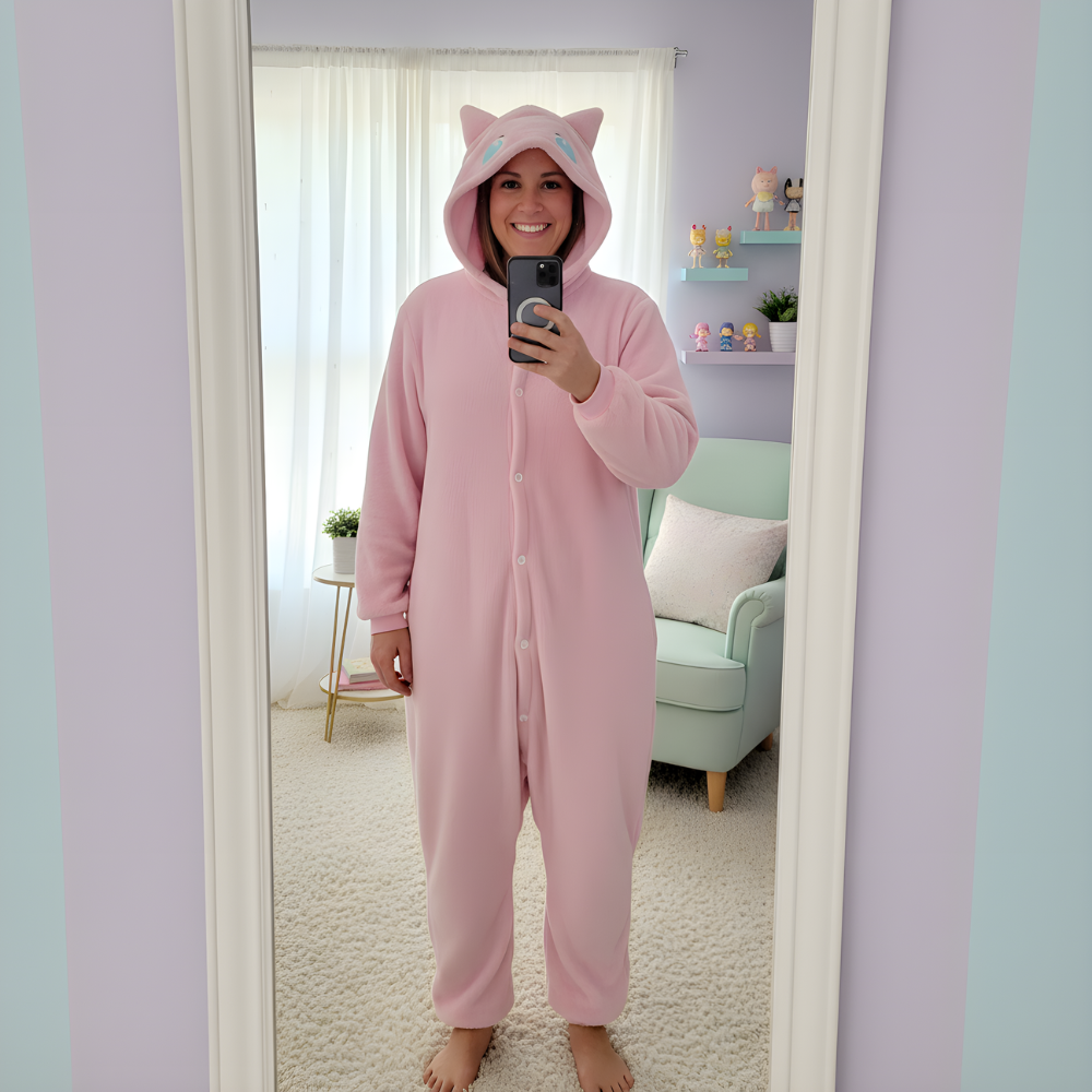 Onesie Kigurumi Pajama Costume Pokémon Mew, photo 5