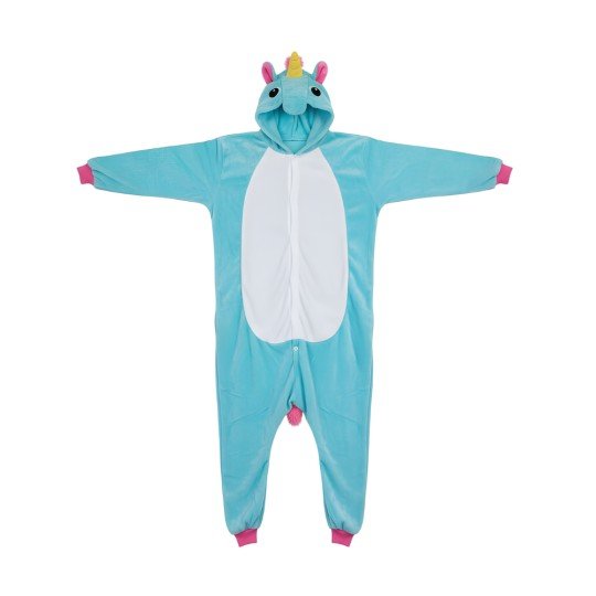 Onesie Kigurumi Pajama Costume Blue Unicorn, photo 4