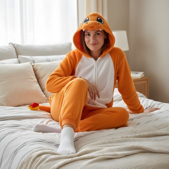 Kigurumi Onesie Pyjama Costume Pokémon Charmander, photo 2