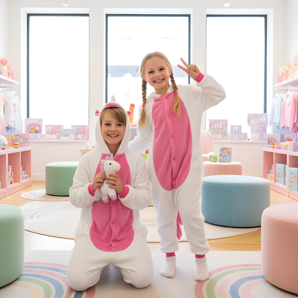 Onesie Kigurumi Pyjama Pink Unicorn Kids, photo 2