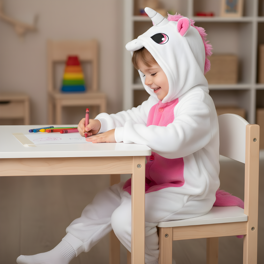 Onesie Kigurumi Pyjama Pink Unicorn Kids, photo 5