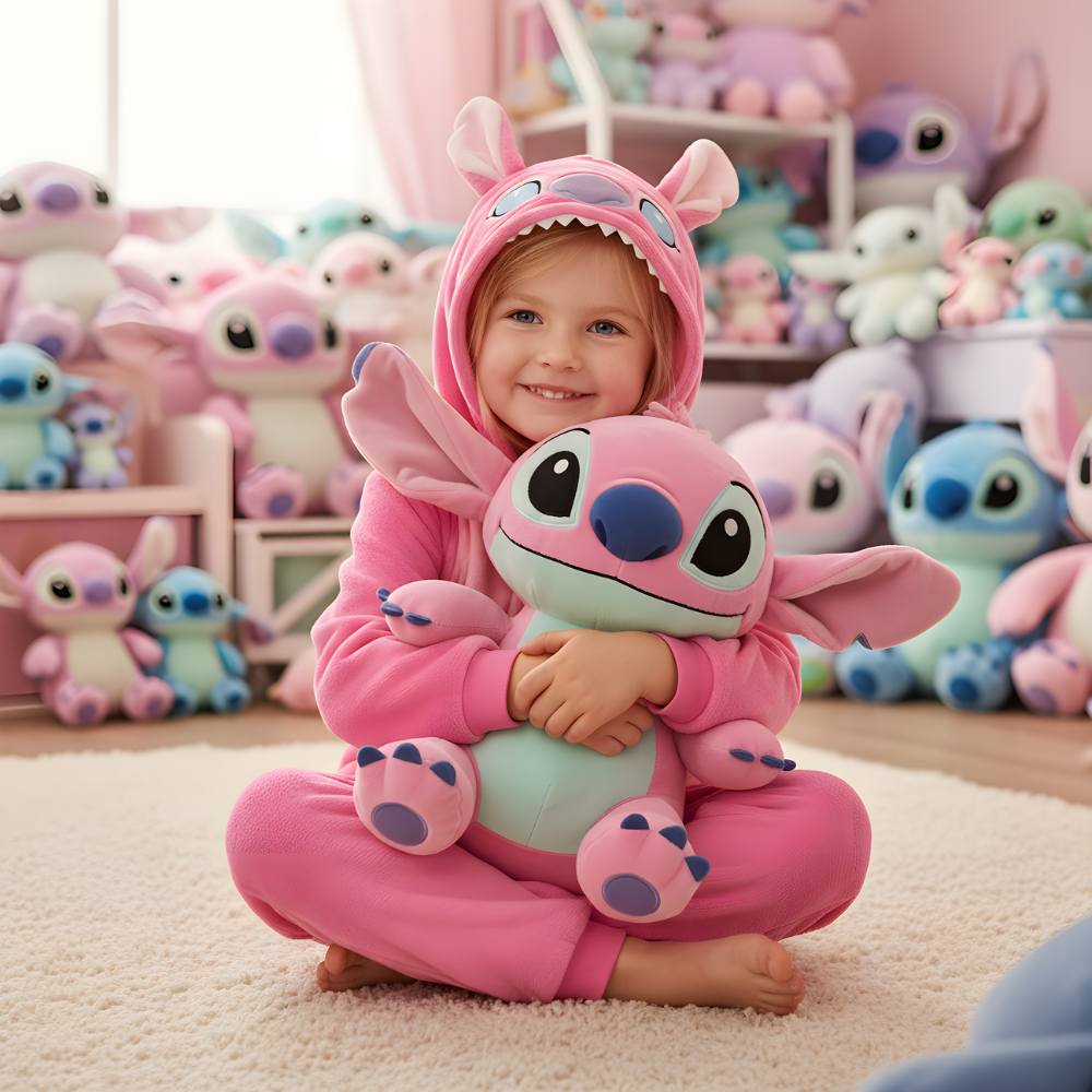 Piżama Onesie Kigurumi Kostium Przebranie Stitch Dzieci, zdjęcie 2