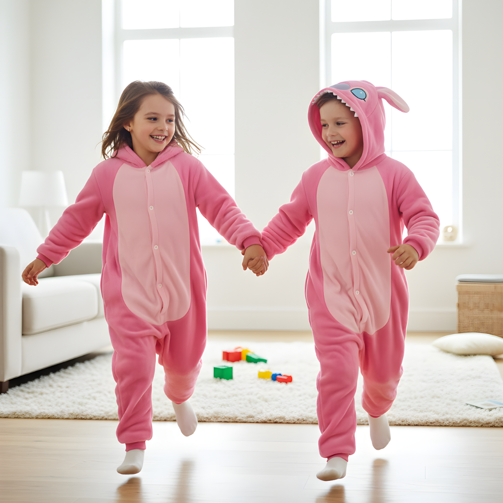 Piżama Onesie Kigurumi Kostium Przebranie Stitch Dzieci, zdjęcie 5