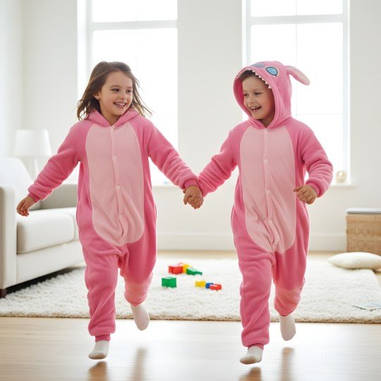 Onesie Pajacyk Kigurumi Kostium na Kostium Stitch Dzieci, photo 5