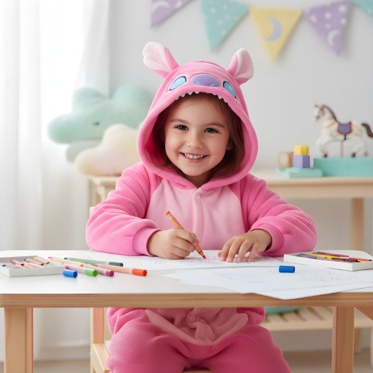 Onesie Pajacyk Kigurumi Kostium na Kostium Stitch Dzieci, photo 6