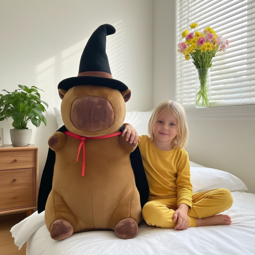 Large Plush Toy Pillow - Sorceress Capybara 100cm, photo 2