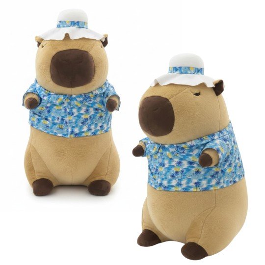 Large Plush Toy Pillow - Holiday Capybara 100cm, photo 5