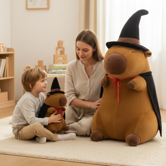 Large Plush Toy Pillow - Sorceress Capybara 100cm, photo 8