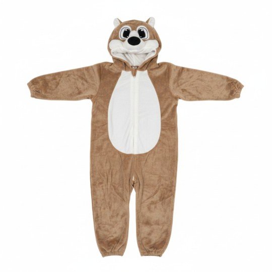Piżama Onesie Kostium Przebranie Śpiochy Brązowy Miś Niemowlę, zdjęcie 4
