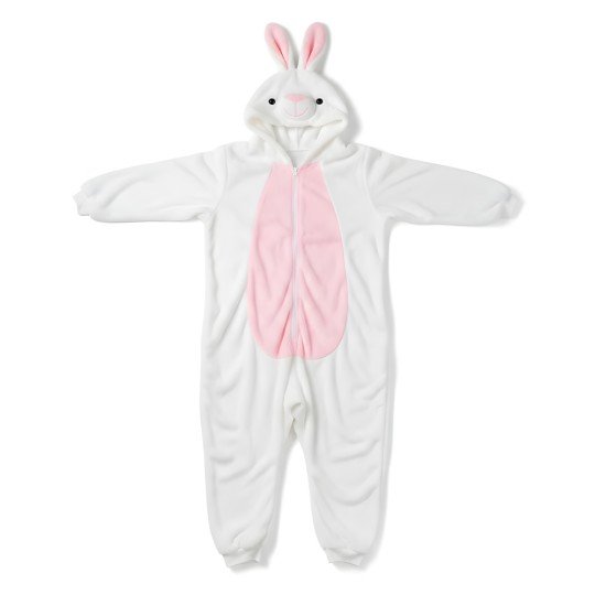Piżama Onesie Przebranie Śpiochy Biały Króliczek Niemowlę, zdjęcie 5
