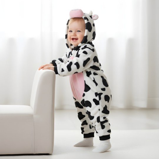 Onesie Costume Little Cow Baby Sleepsuit, photo 8