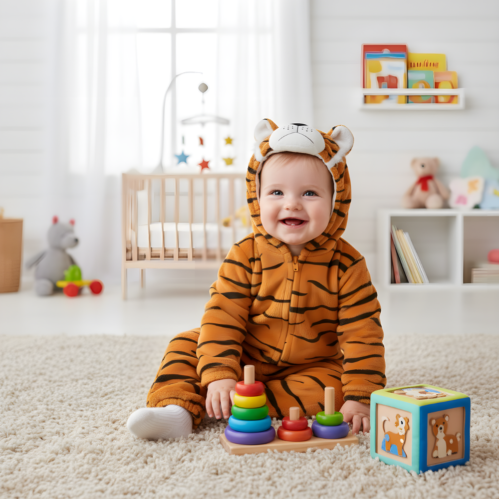 Onesie Costume Tiger Baby Sleepsuit, photo 5