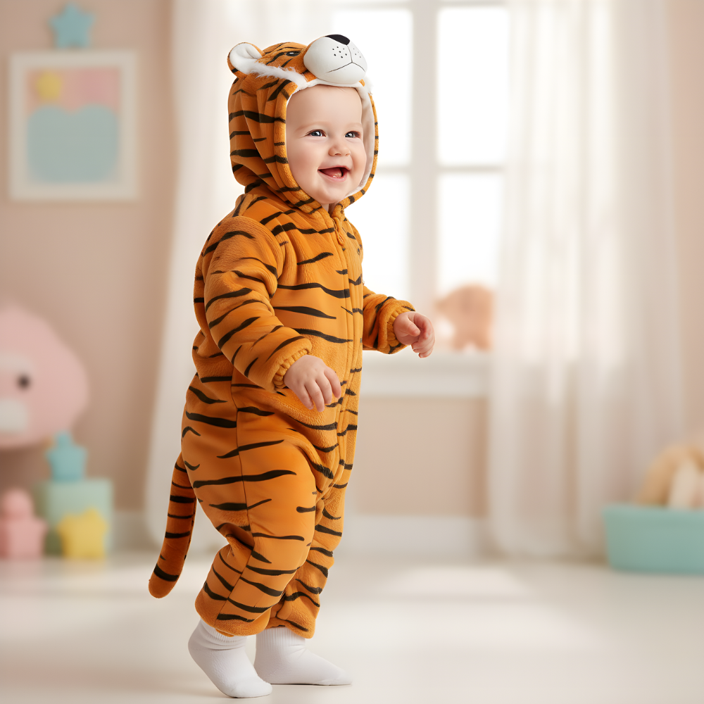 Onesie Costume Tiger Baby Sleepsuit, photo 6
