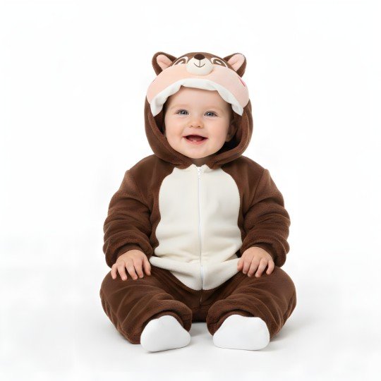 Onesie Pyjama Costume Sleepsuit Squirrel Baby, photo 6